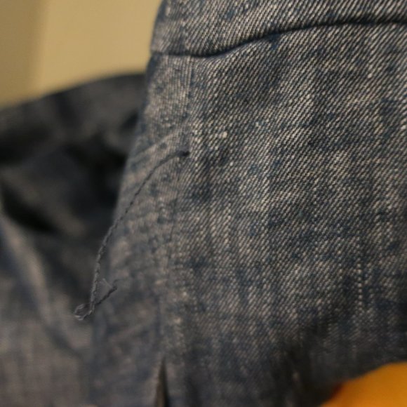 NWOT Sleeveless Chambray Pleated Shirt Dress - Picture 11 of 11